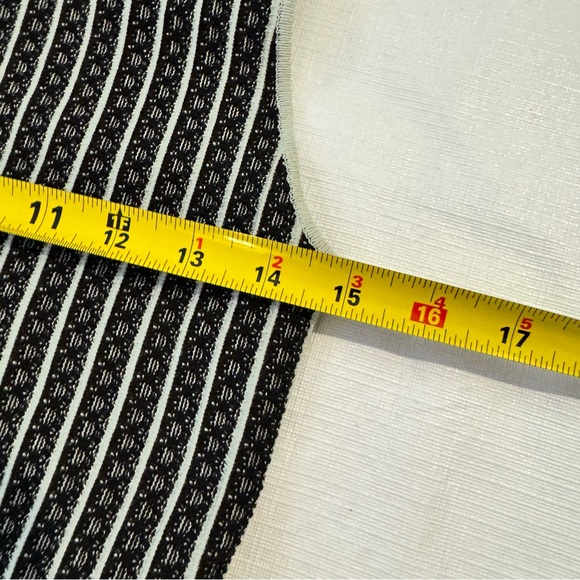 Vicedomini Italy Black and White Striped Dress Large - Picture 10 of 13